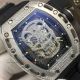 GB Factory Replica Richard Mille Skull Diamonds Watch RM 052 With Black Rubber Strap (3)_th.jpg